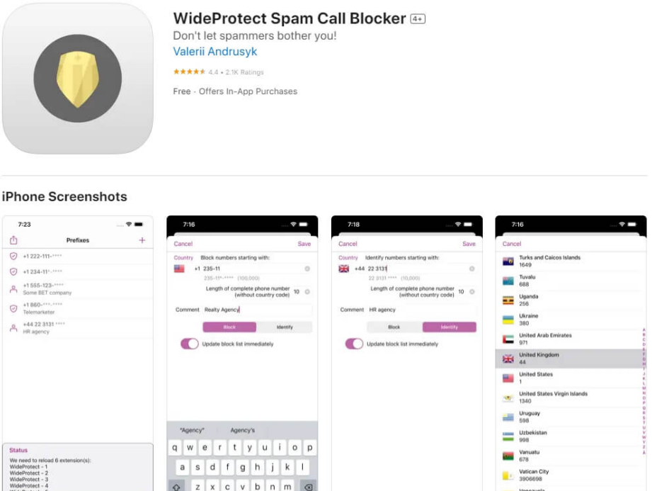 WideProtect Spam Call Blocker