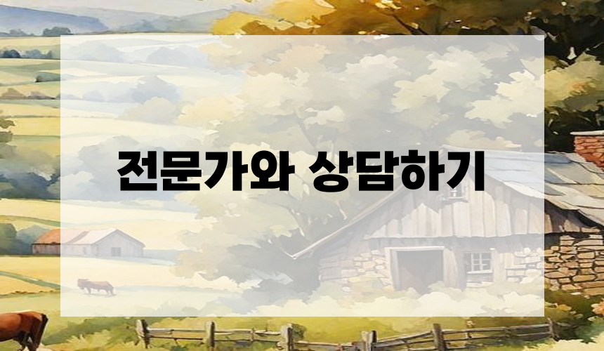 전문가와 상담하기