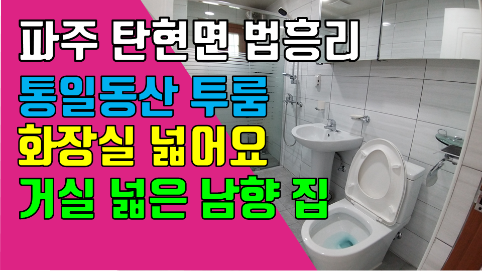  파주 탄현면 법흥리투룸 통일동산 프로방스 헤이리 투룸 월세 500/45만 개방감 좋고 거실 넓은 남향집 2층 초대형투룸 실내주차장 완비