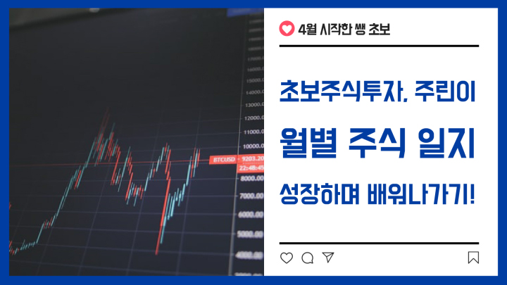  [1편] 초보주식투자, 주린이 월별 주식 일지-성장하며 배워나가기 (feat:4월 시작한 쌩 초보)