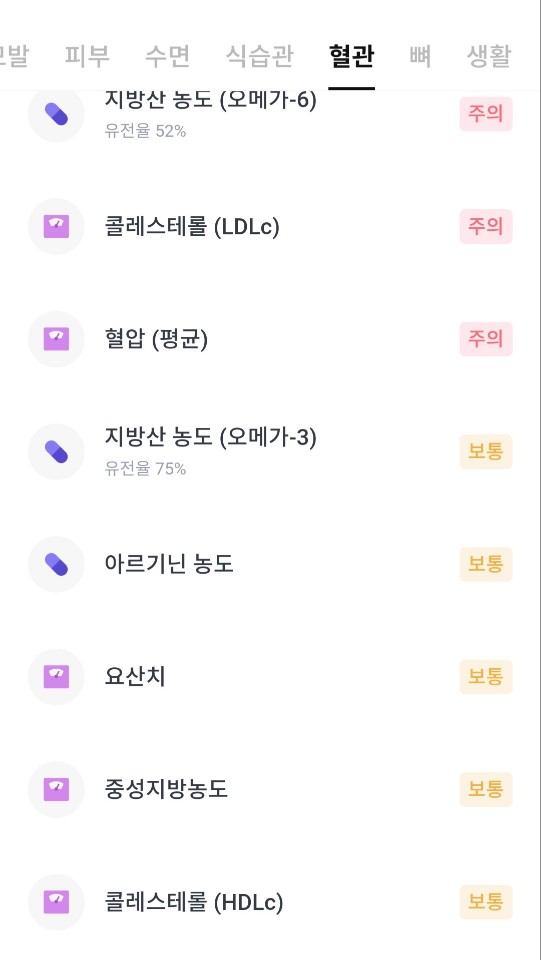 유전자검사_결과_식습관_혈관 