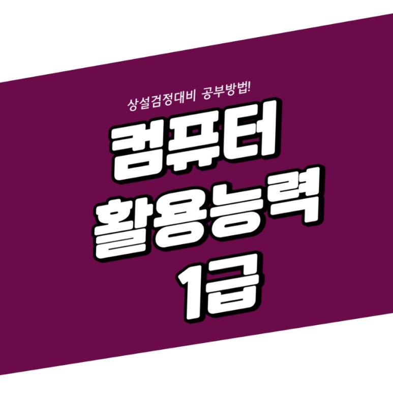 기간단축 수험방향 컴퓨터활용능력1급 10