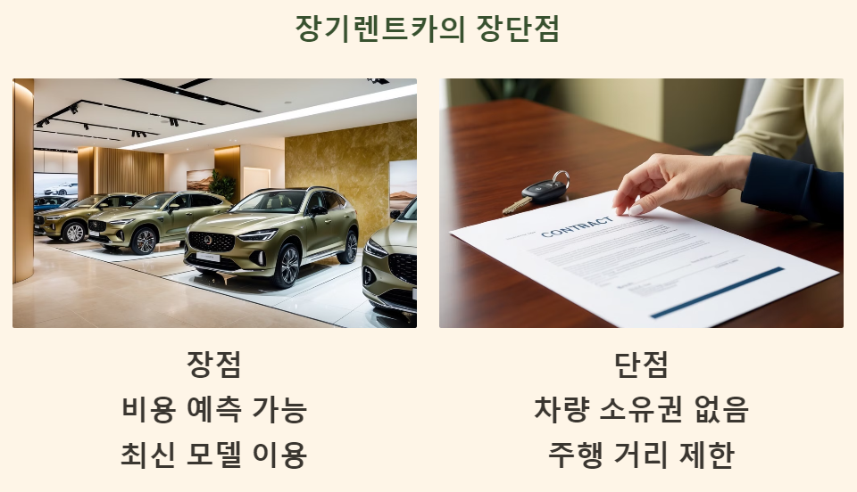 장기렌트카의 장단점: 무엇을 고려해야 할까?
