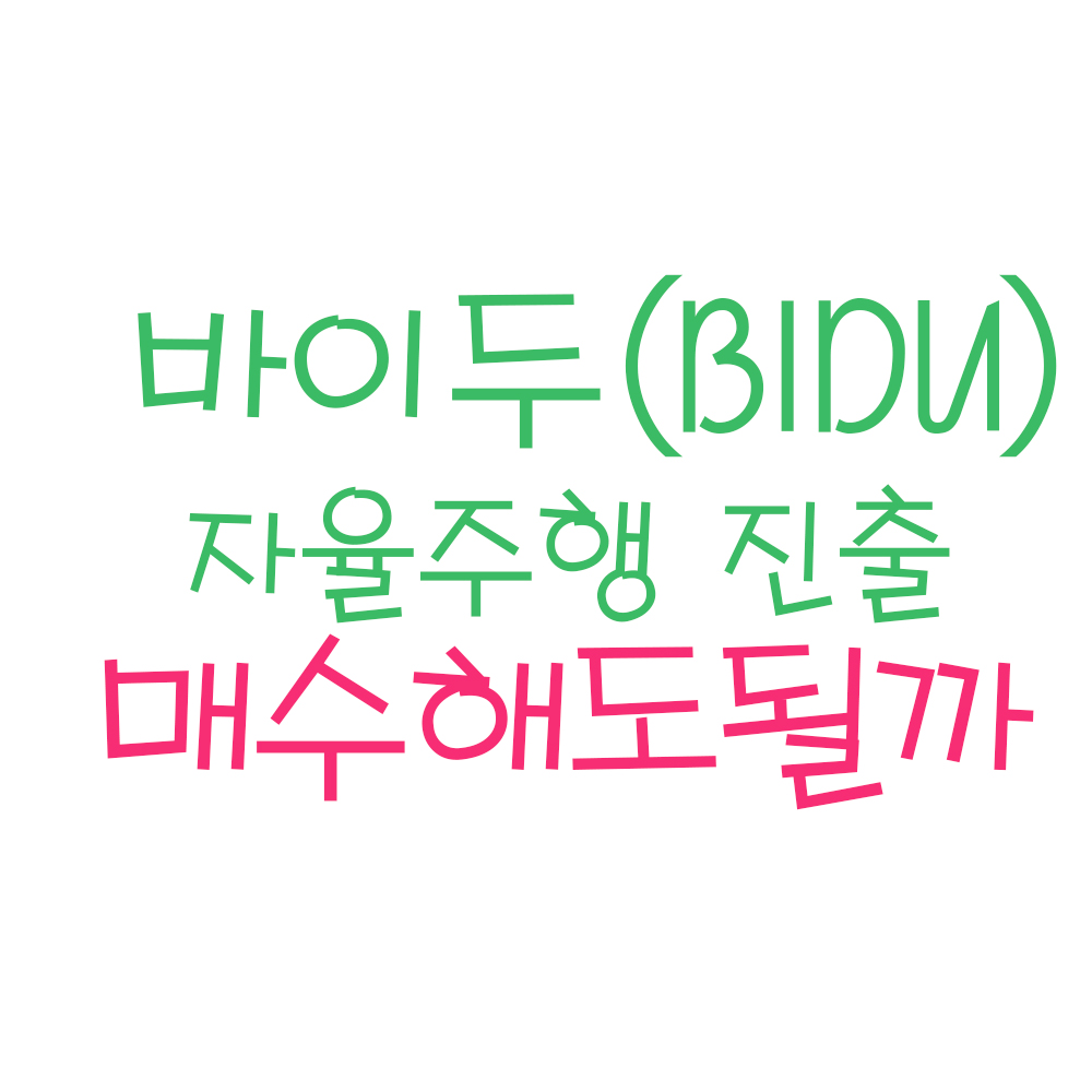  바이두, 매수해도 될까 ? (ft.바이두 자율주행, 바이두 주가, 바이두 주식, 테슬라 자율주행, 미국주식, 중국 전기차)