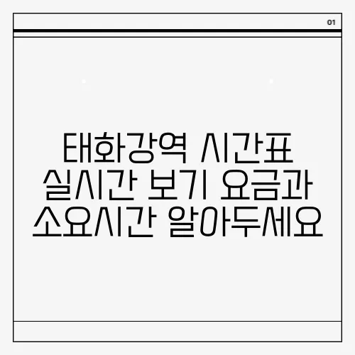 태화강역 시간표 실시간 보기 요금과 소요시간 알아두세요