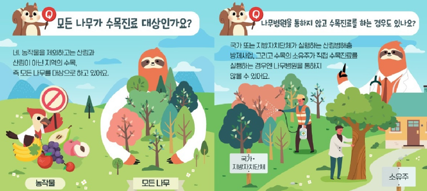 나무병원의 진료&#44; 치료 대상