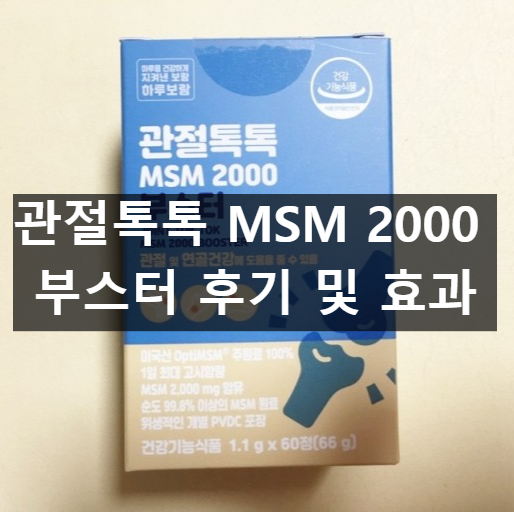 관절톡톡 MSM 2000 부스터