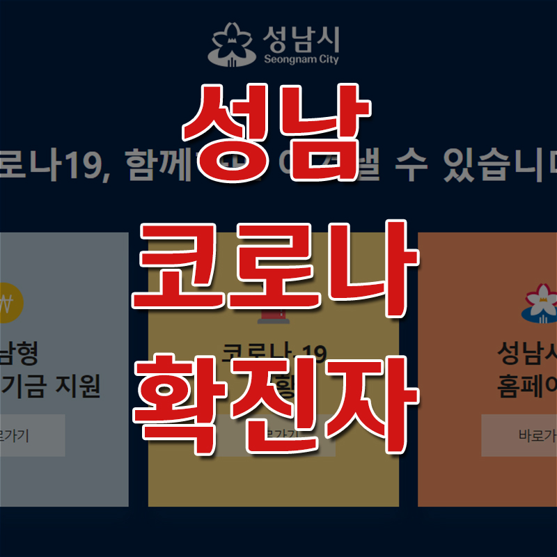  성남 코로나 확진자 동선 및 현황