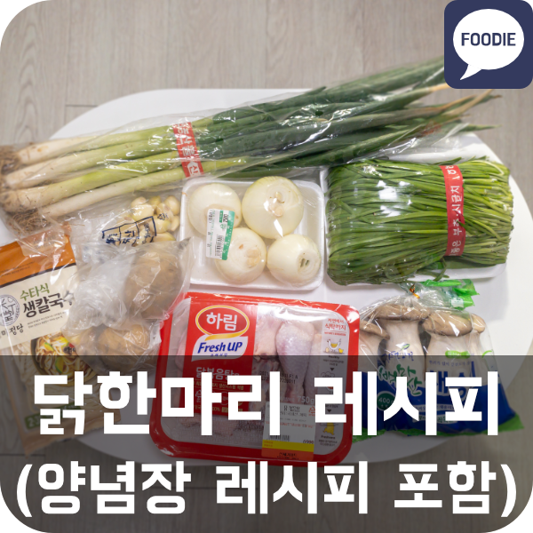  닭한마리 닭백숙 삼계탕 레시피 추천 (양념장 레시피 포함 / 닭칼국수)