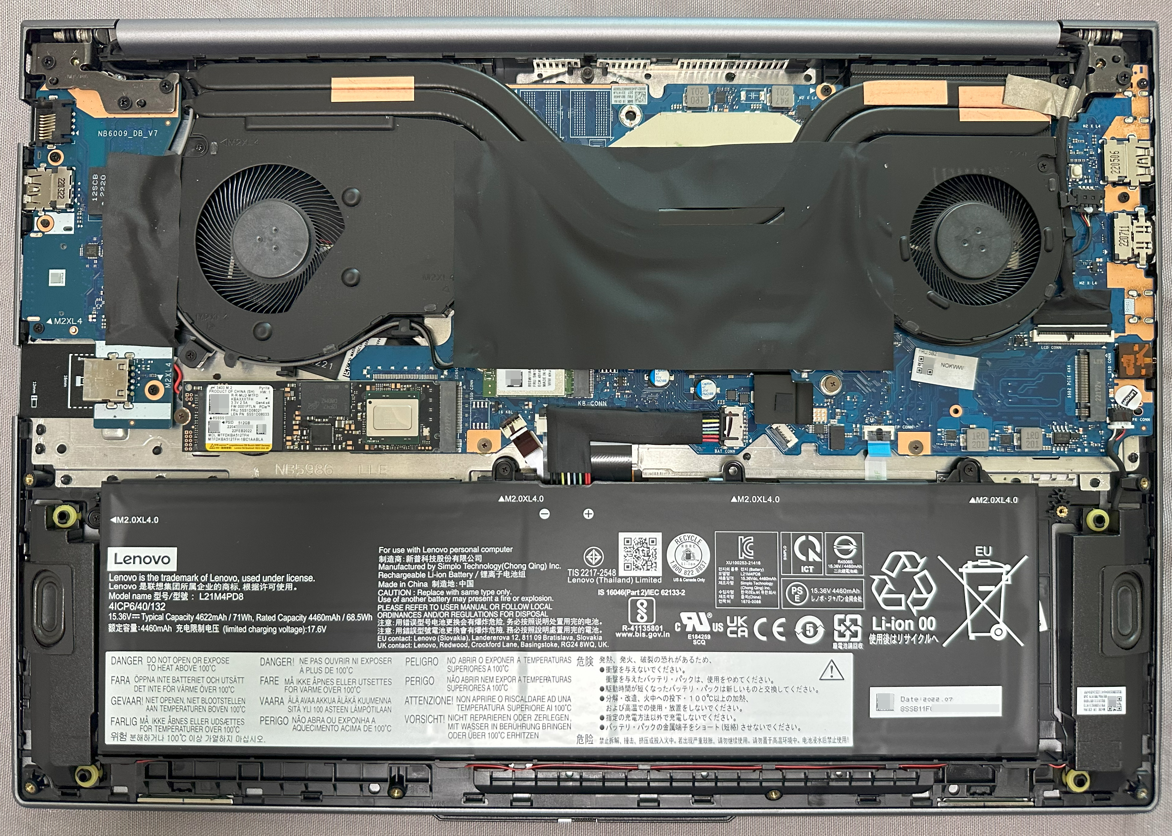 Lenovo ThinkBook 16 Gen 4+ ARA (21D1002EKR) Disassembly