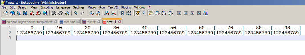 Notepad++ Ruler 눈금자 플러그인 추가하는 방법
