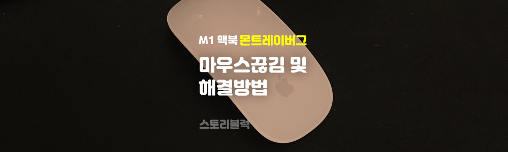  M1 맥북 몬트레이 마우스/트랙패드 입력 끊김 / 알려진 해결방법