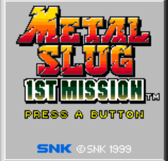  NGPC - Metal Slug 1st Mission (네오지오 포켓 컬러 / ネオジオポケットカラー 게임 롬파일 다운로드)