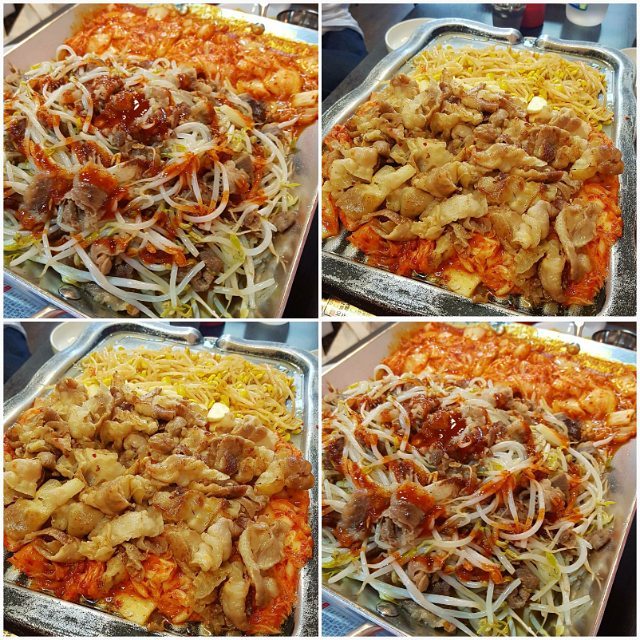 우삼겹 숙주볶음