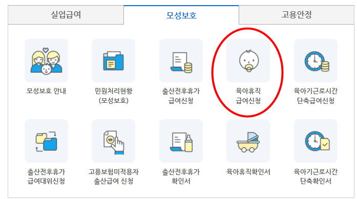  육아휴직급여 신청방법