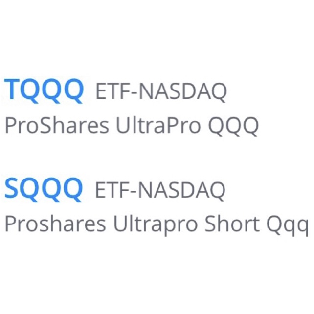  미국주식 레버리지 인버스 ETF (TQQQ SQQQ)