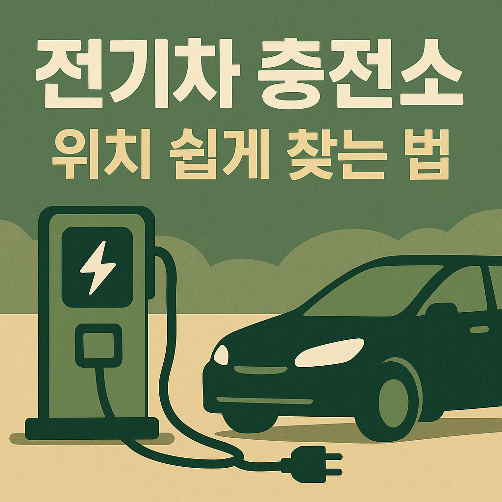 전기차 충전소 위치 쉽게 찾는 법 총정리(2025년 최신)