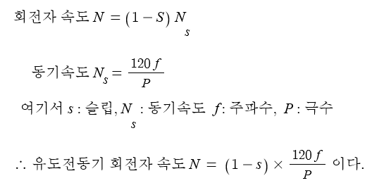  유도전동기 속도제어 '극수 변환법'