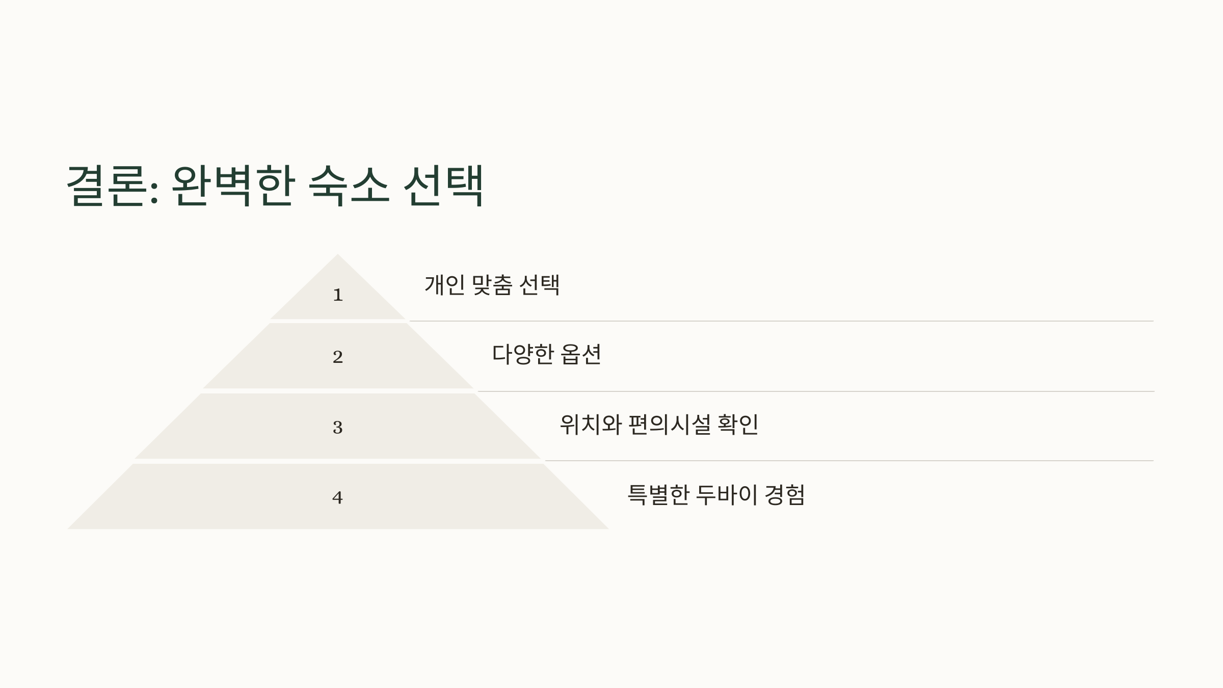 📝 결론: 두바이에서의 완벽한 숙소 선택