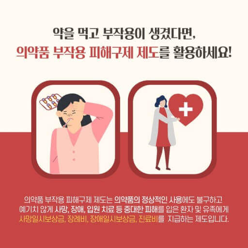  의약품 부작용 피해 구제 제도의 내용과 특징