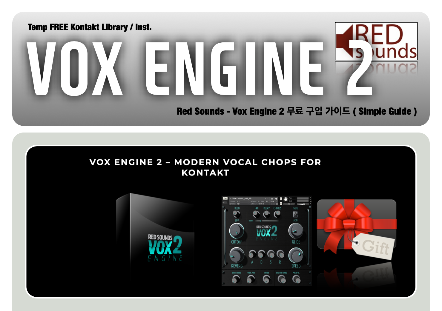 Red Sounds Vox Engine 2 for Kontakt is FREE at VST Alarm (limited time)