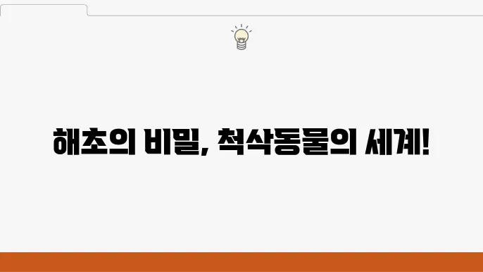 해초와 우리의 생활