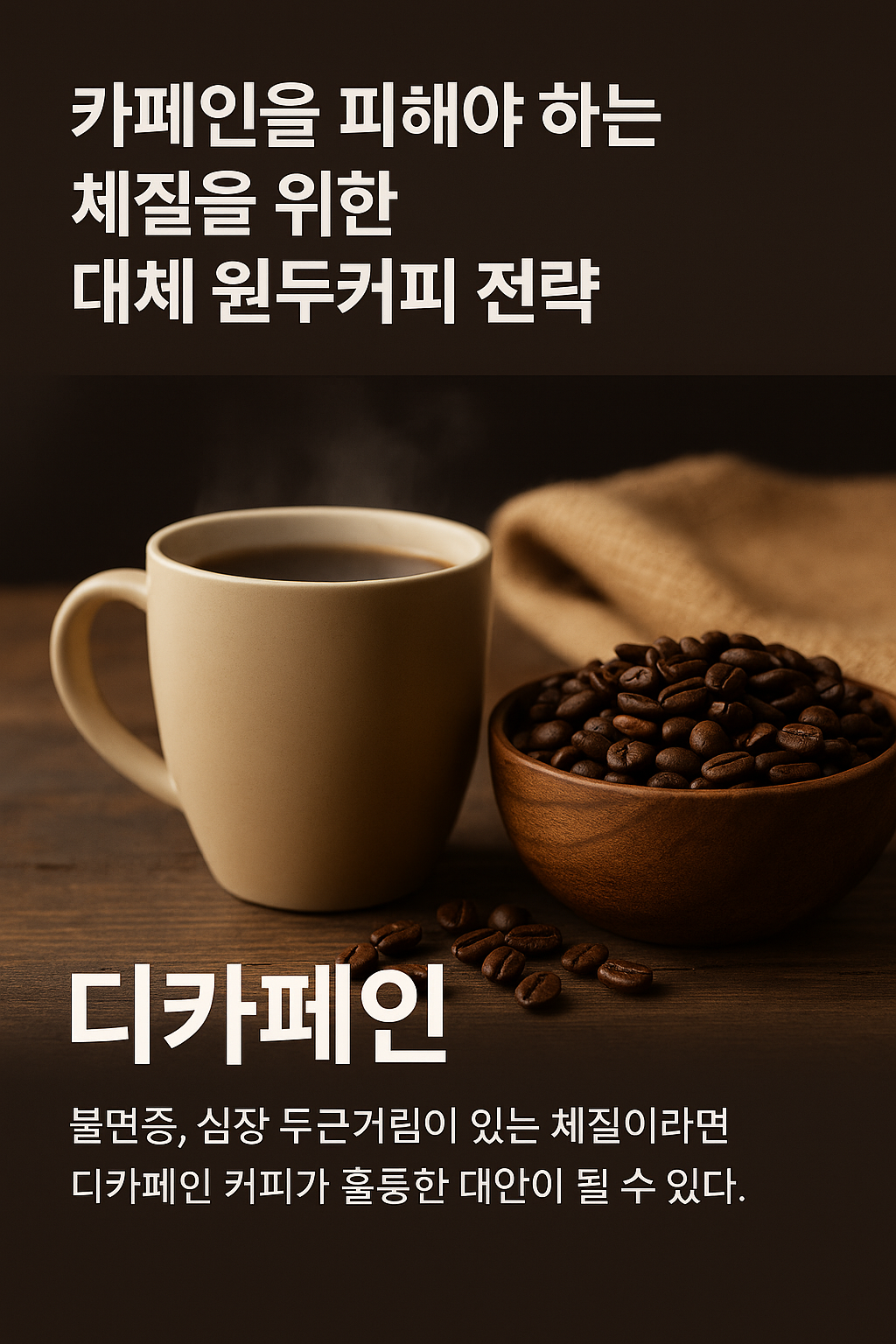 카페인을 피해야하는 체질 원두커피 전략