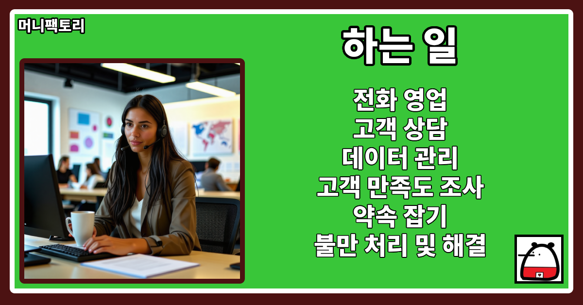 텔레마케터하는일