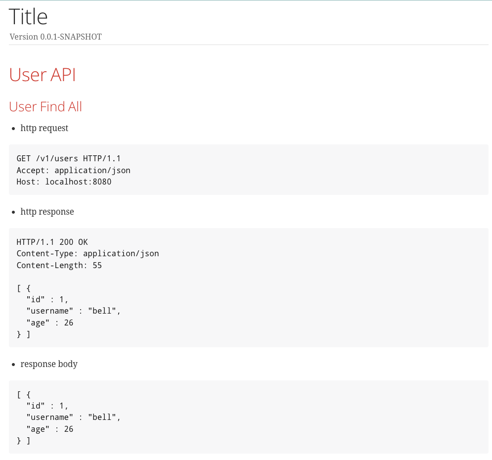 asciidoc api specification