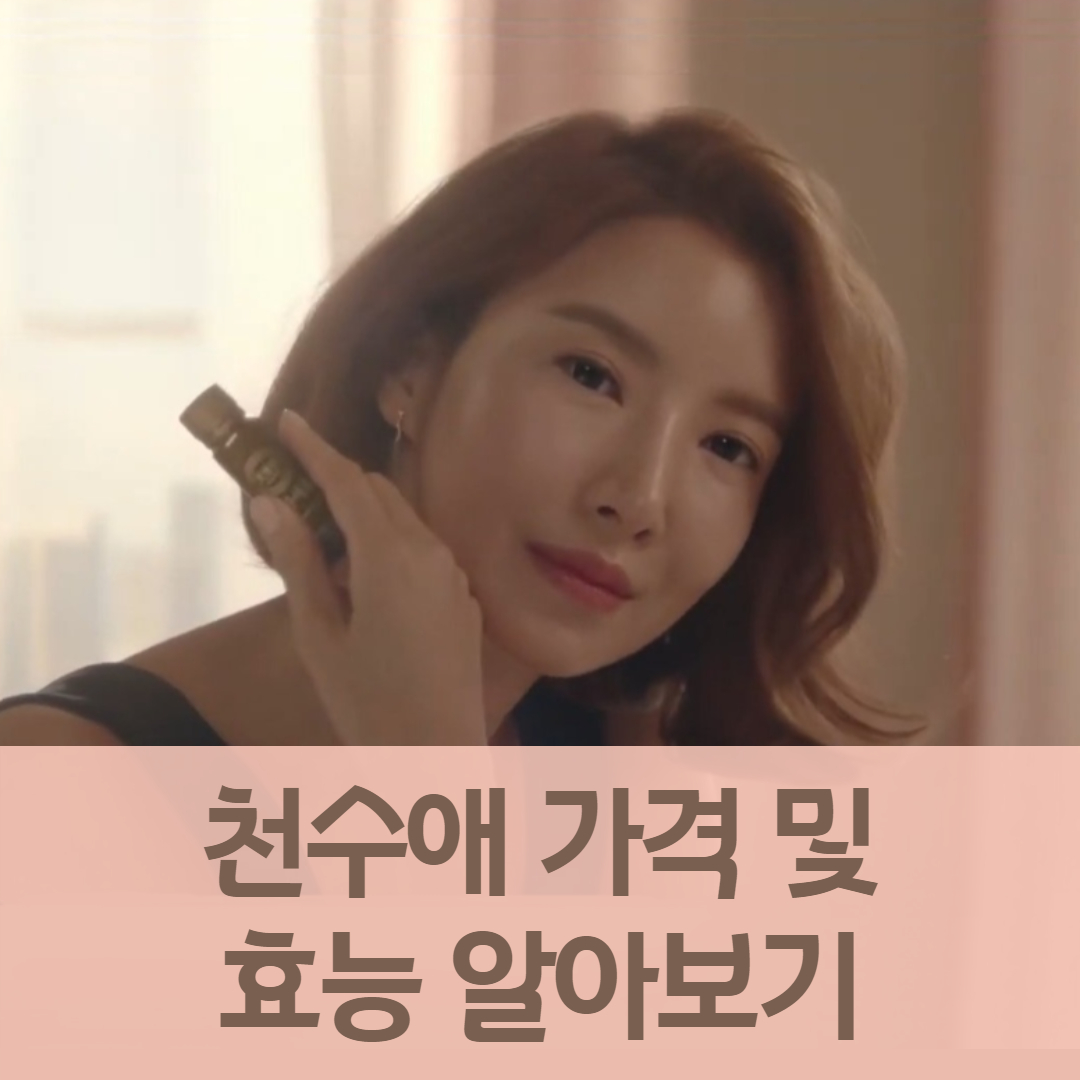  천수애 가격 얼마인가요?