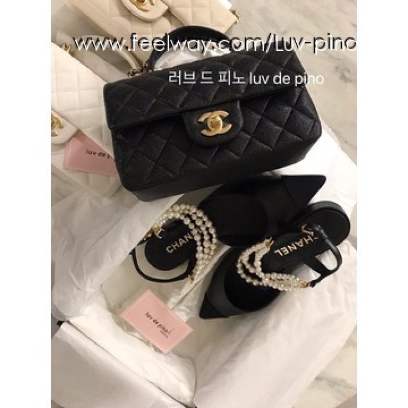 샤넬 공방 진주 구두 플랫 새제품