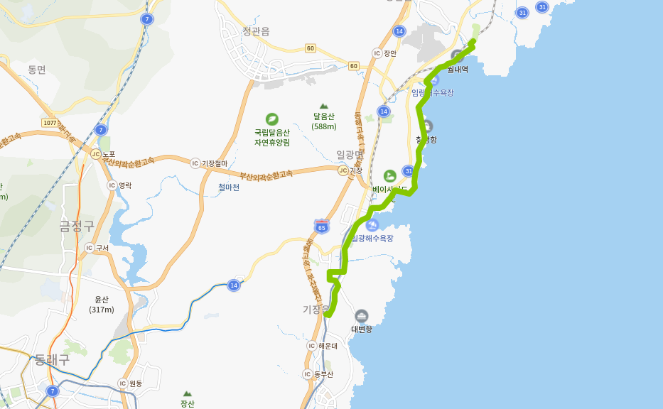  부산 180번버스 노선 시간표(첫차,막차) 청강리, 기장읍, 일광역, 월내시장, 장안읍