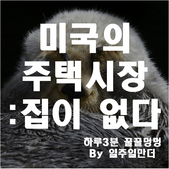 미국의 주택시장 집이 없다