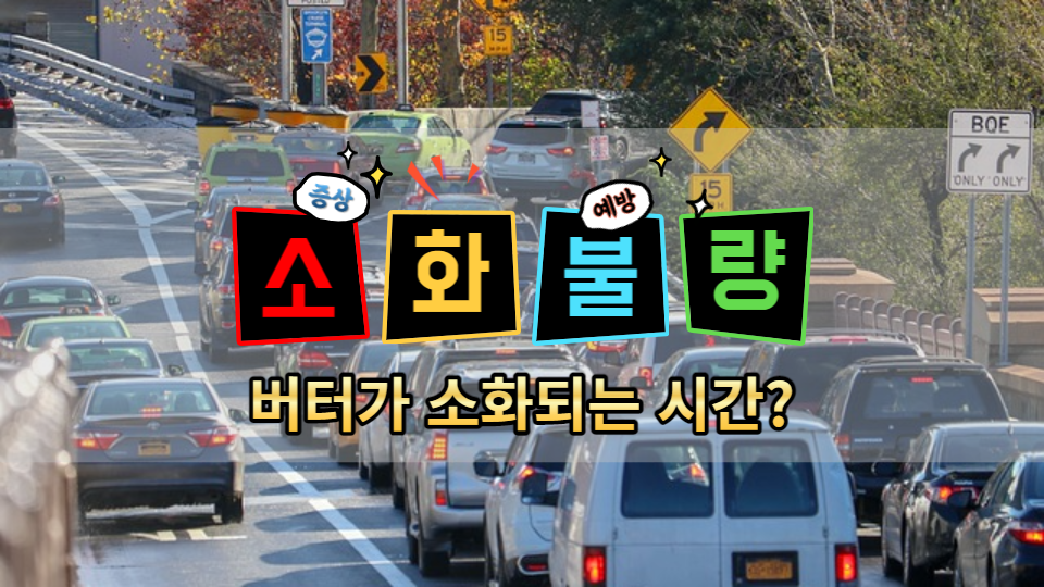  소화불량 원인 버터가 소화되는 시간