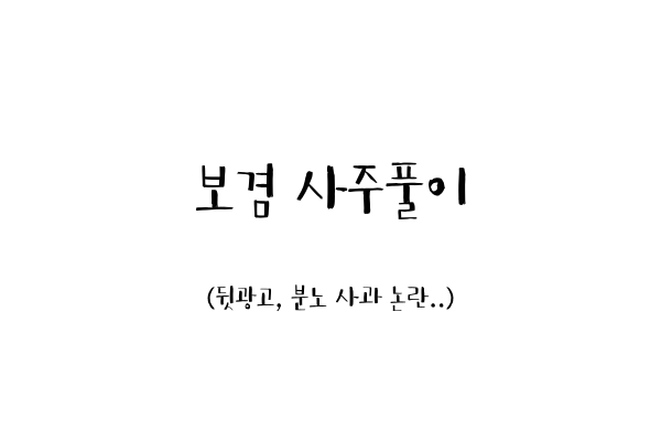  보겸 사주풀이 (뒷광고, 분노 사과 논란..)
