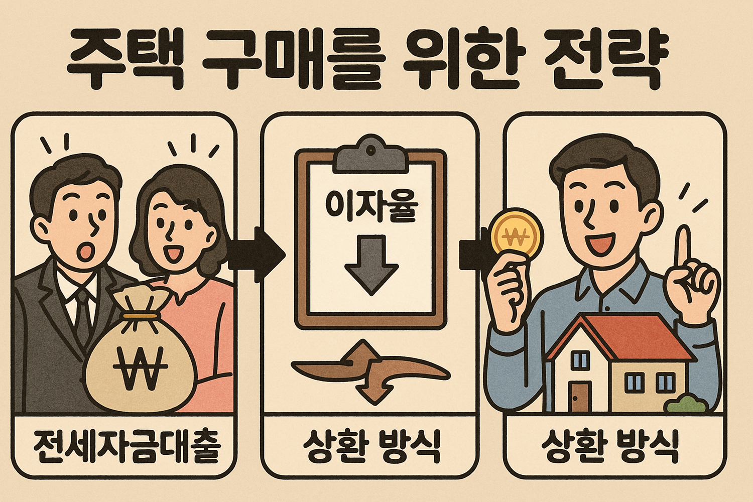 전세자금대출, 이자율, 상환 방식
