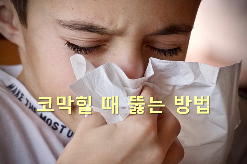  코막힐 때 뚫는 방법과 코막힘 빨리 낫는 방법