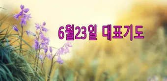 6월 둘째주 주일 대표 기도문 모음_16