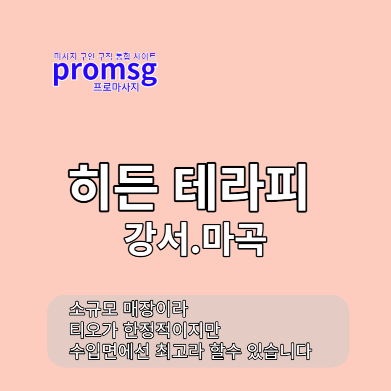  강서/마곡- 히든 테라피 마사지구인 정보