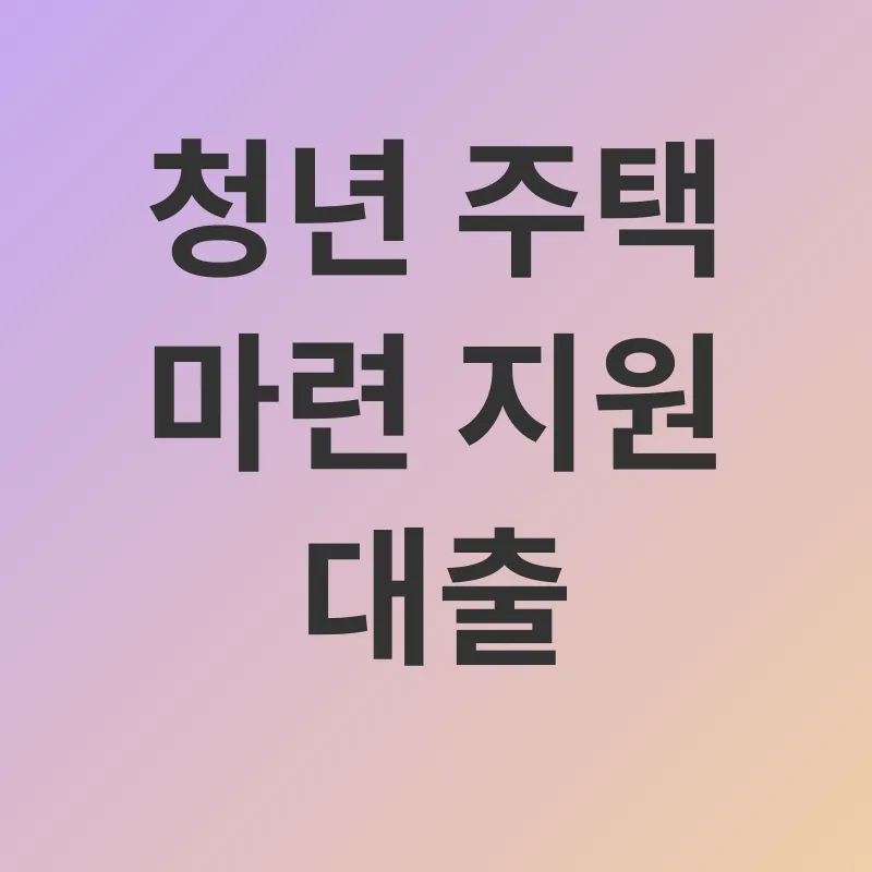 청년 주택 정책_3