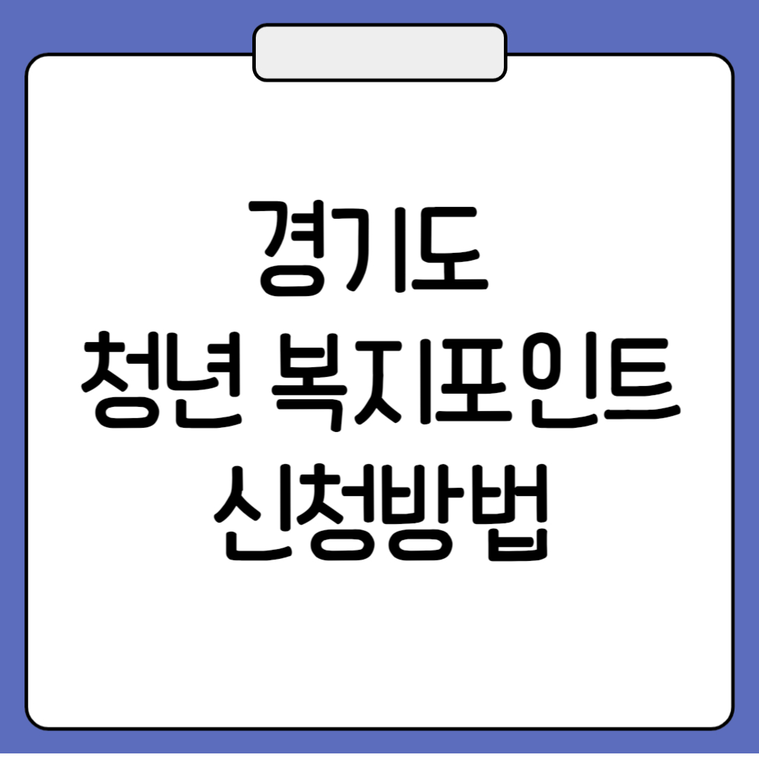 경기도 청년복지포인