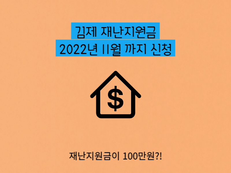 김제 재난지원금 100만원