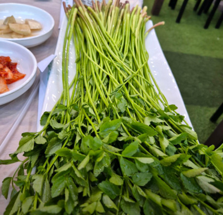 남겨서뭐하게 청도 미나리삼겹살 맛집