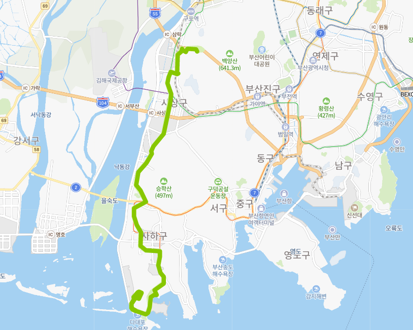  [부산] 338번버스 노선, 시간표 : 다대포, 신평역, 동아대, 모라동, 서부시외버스터미널