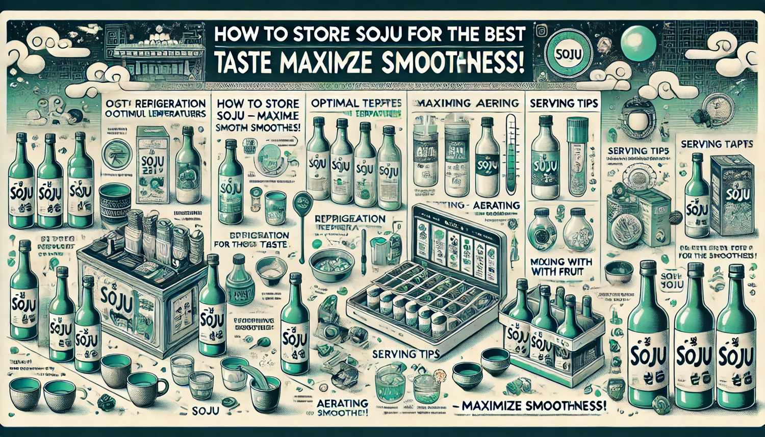 소주를 더 부드럽게! 맛을 극대화하는 소주 보관법