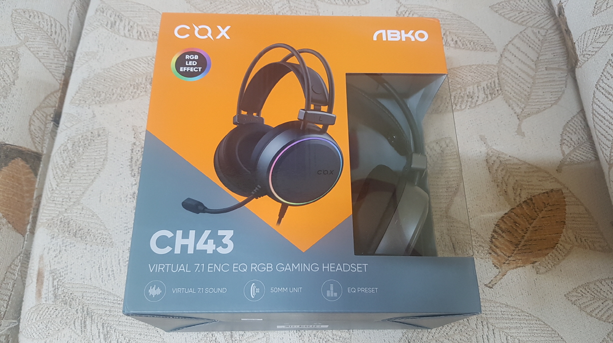  COX CH43 가상 7.1 ENC EQ RGB 초경량 게이밍 헤드셋