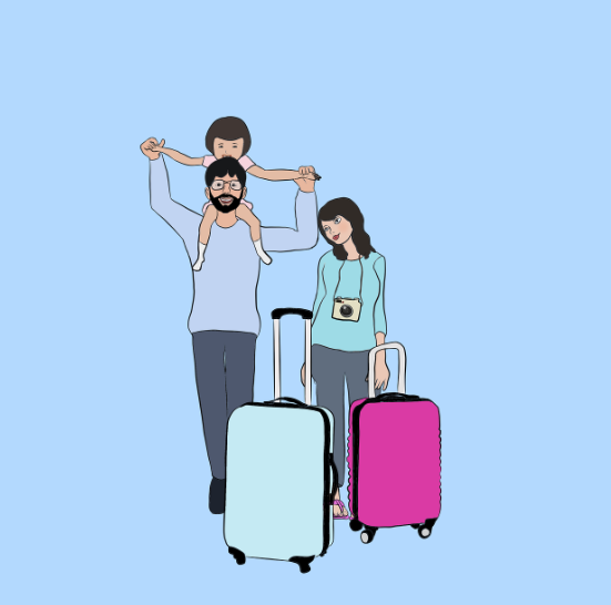 공항 이동 사진