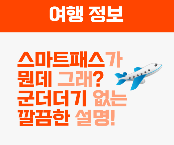 스마트패스 인천공항 김해공항 썸네일