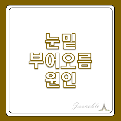 눈 밑 - 붓기 - 원인