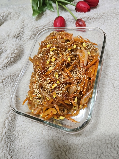 매콤한 콩나물 잡채 만드는 방법, 누구나 쉽게!
